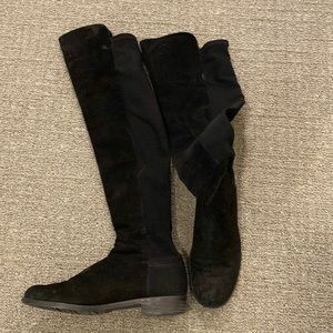 Stuart Weitzman OTK 5050 black suede Boot 7.5